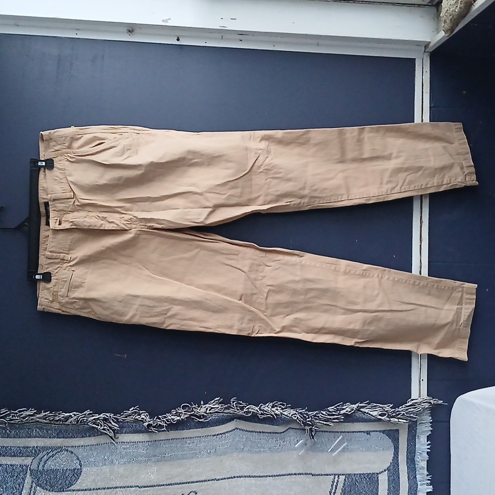 American Eagle Original Straight 100% Cotton Tan Pants Size 34x34